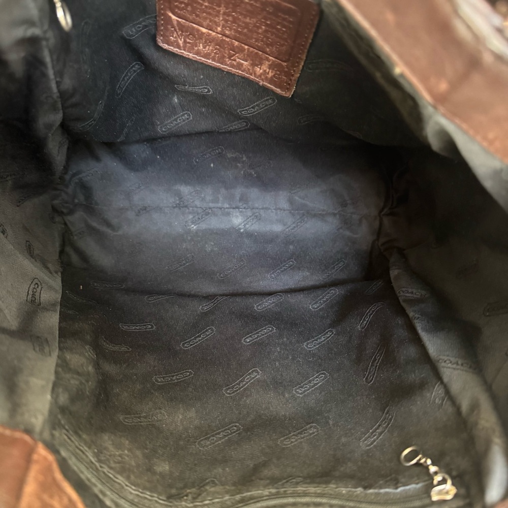 Vintage Coach Lexington Bucket 4181 Mahogany Brown Leather Tote Project Bag - Picture 5 of 7